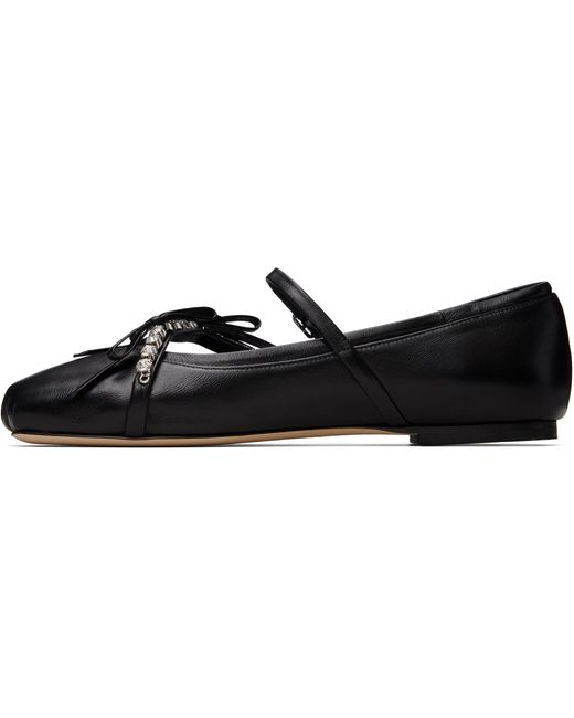 Jimmy Choo Black Loli Ballerina Flats