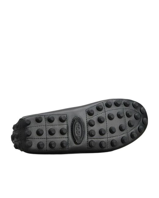 Tod's Black Gommino Bubble Loafers for men