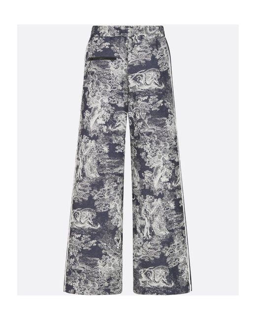 Dior Gray Iviera Flared Pants