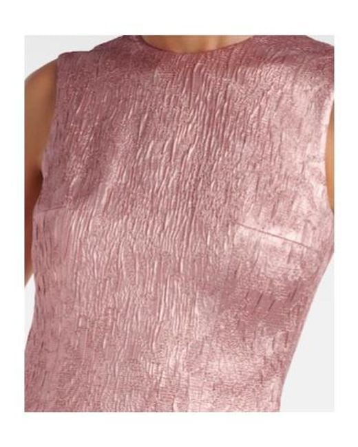Emilia Wickstead Pink Nodin Open-Back Cloque Gown