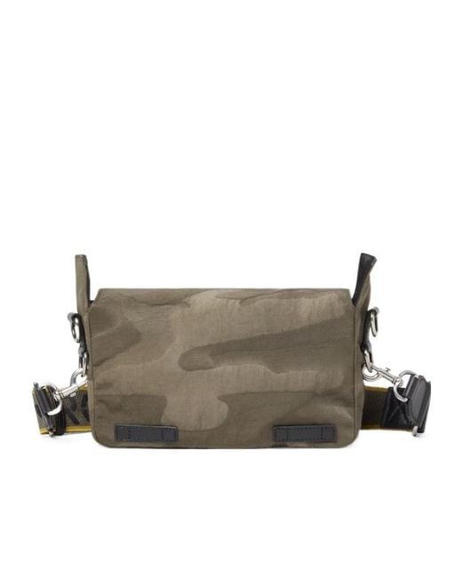 Fendi Gray Flow Small- Patchwork Nylon Bag for men