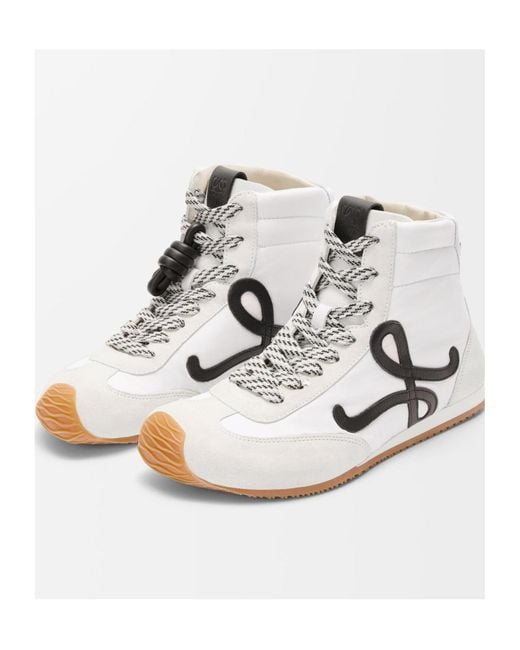 Loewe White Ballet Runner 2.0 High Top Sneakers