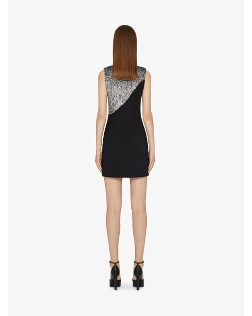 Givenchy Black Sleeveless Evening Dress With Sequins Embroidered