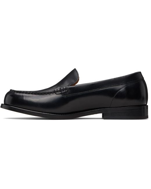 A.P.C. Black Leather Loafers
