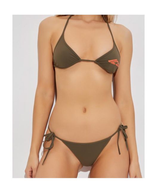 DSquared² Metallic Patterned Bikini Top