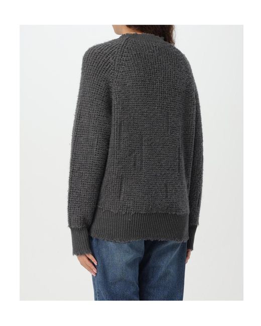 DSquared² Gray Crew Neck Long-Sleeved Sweater