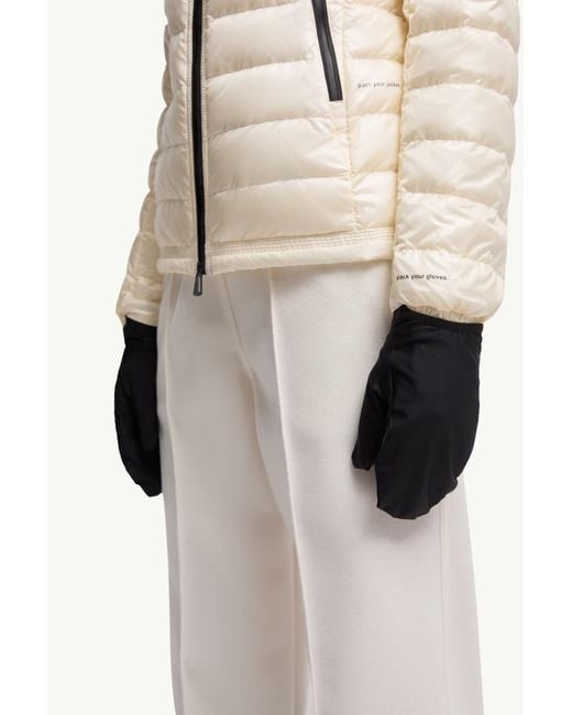 Moncler Natural Grenoble Zip-Up Padded Jacket