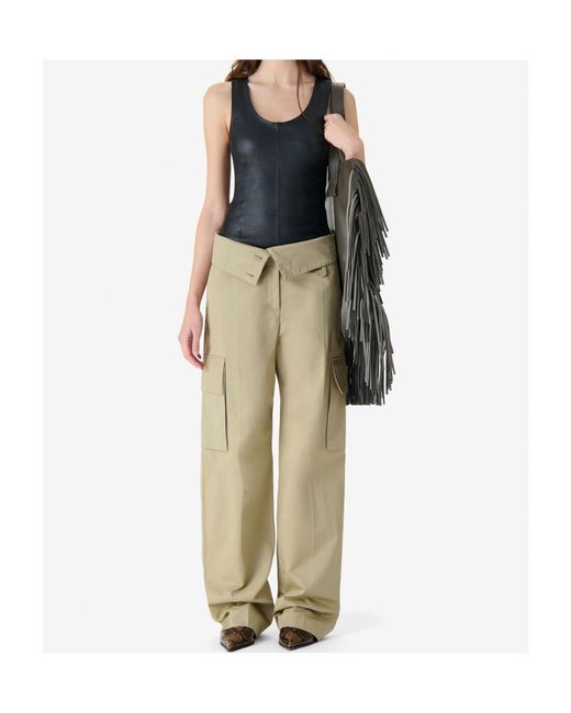 IRO Natural Indra High Waist Cargo Trousers