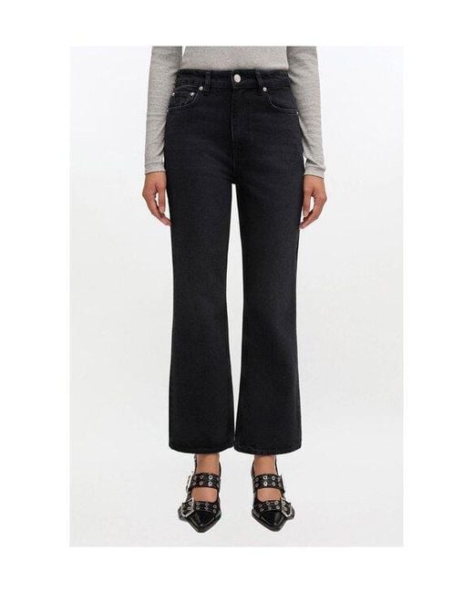 Ganni Blue Betzy Cropped Jeans