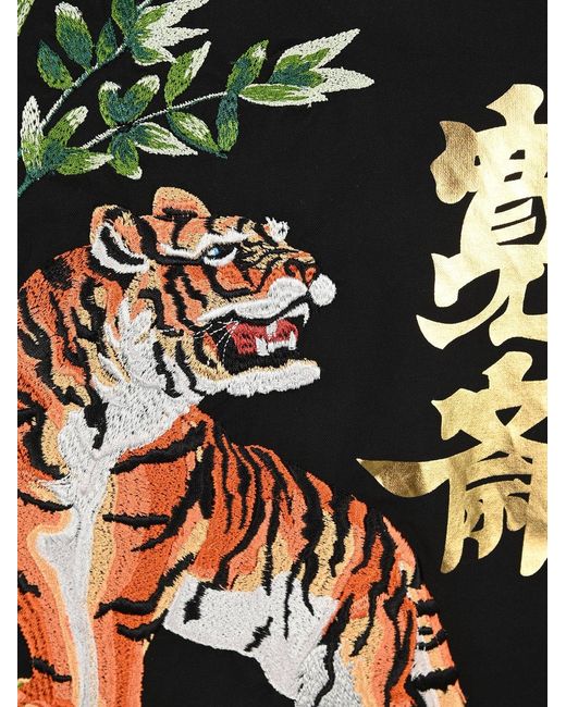 KENZO Black X Kansai Yamamoto Fierce Tiger Kimono Top