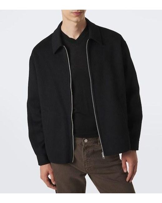 FRAME Black Wool Jacket for men