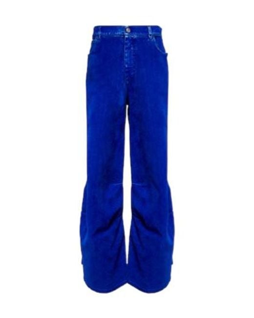 Marni Blue Mid-Rise Barrel-Leg Jeans for men