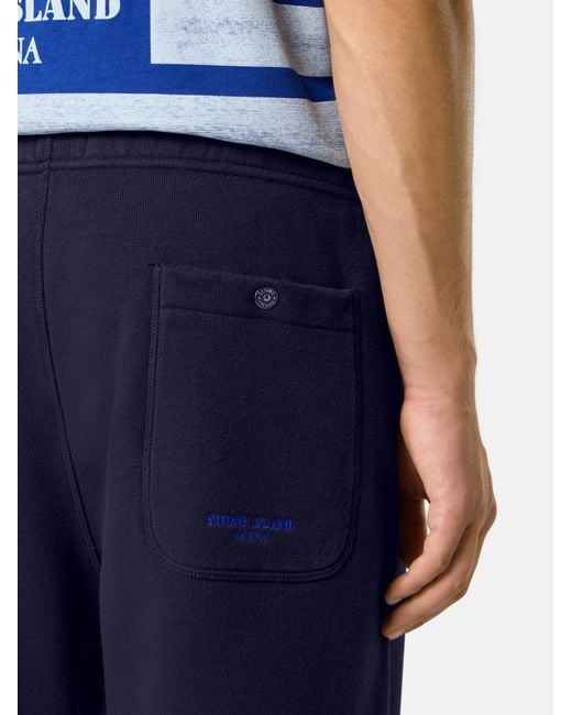 Stone Island Blue Joggers for men