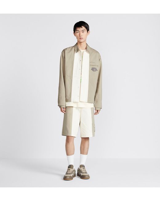 Dior White Belt Ring Shorts for men