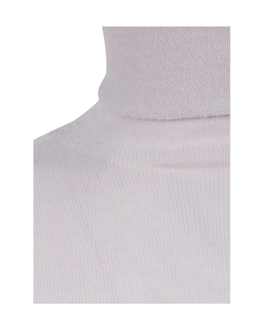 MD75 Blue Roll-Neck T-Shirt for men