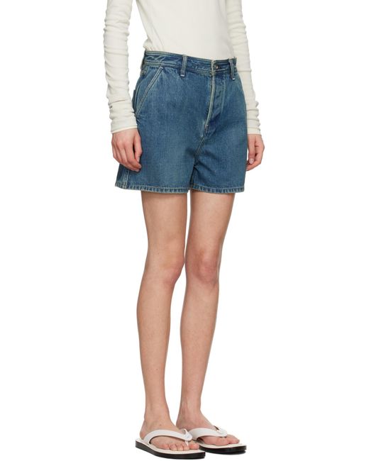 Jil Sander Blue Denim Shorts