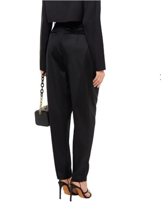 Magda Butrym Black Harwich Satin Trousers