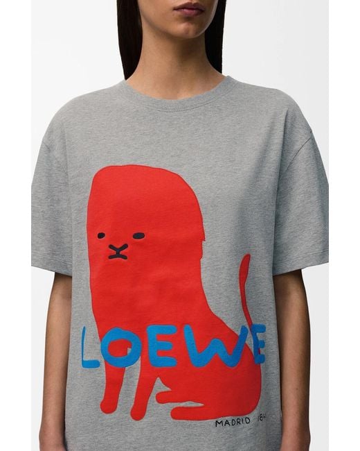 Loewe Gray Regular Fit T-Shirt