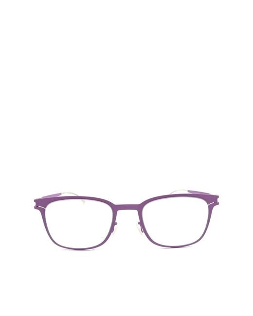 Mykita Metallic Falcon Rectangular Frame Glasses