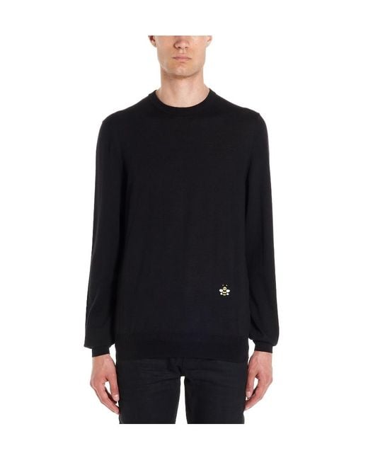 Dior Black X Kaws Bee Embroidered Pullover for men