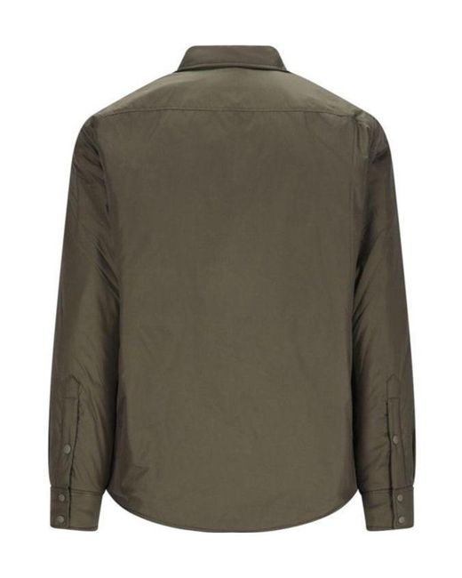 Aspesi Green Long Sleeve Shirt Jacket for men