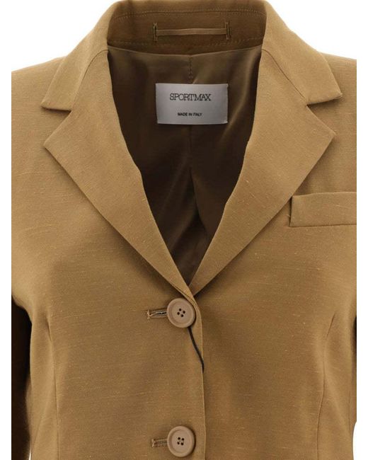 Sportmax Green Lapel Suit Jacket