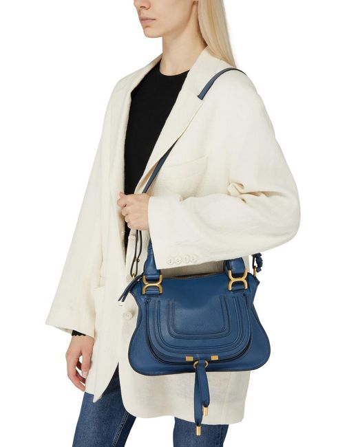 Chloé Blue Marcie Shoulder Bag