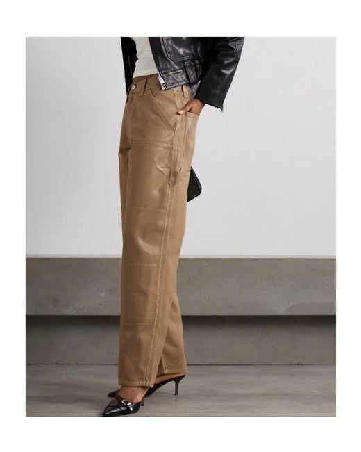 Dion Lee Natural Coated Casual Pants