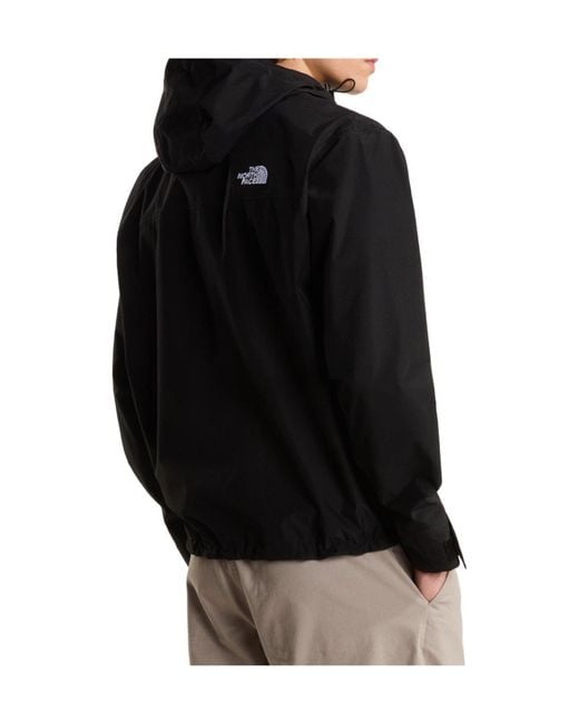 The North Face Black Hooded Waterproof Shell Jacket for men