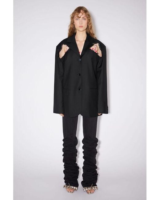 Acne Black Deconstructed Jacket