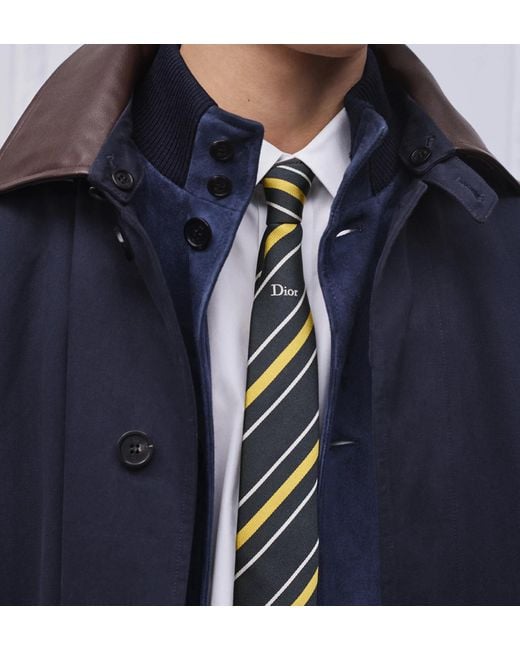 Dior Blue Coat With Embroidery for men