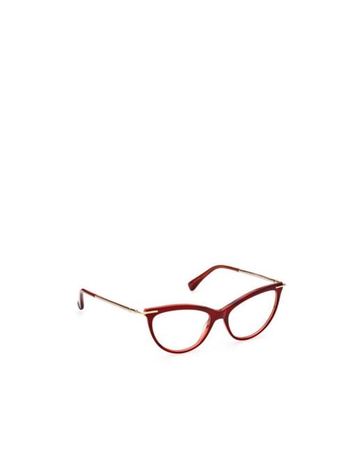 Max Mara White Cat-Eye Frame Glasses