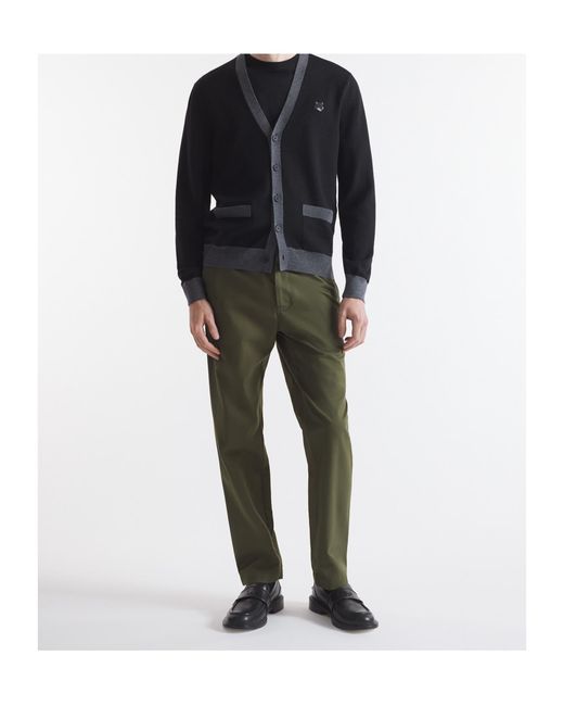 Maison Kitsuné Green Maison Kitsuné Straight-Leg Casual Trousers for men