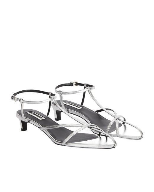 Jil Sander White High Sandals