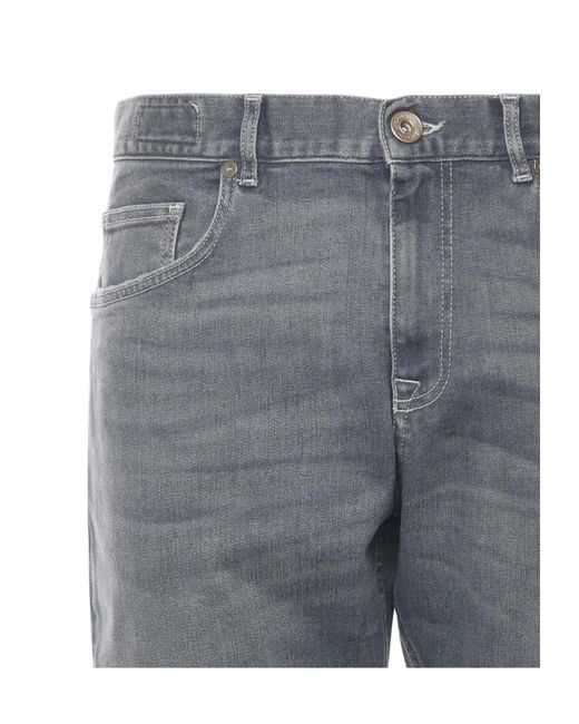 Eleventy Gray Straight-Leg Jeans for men