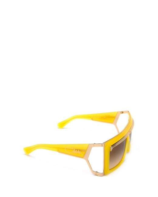 Cazal Yellow Logo Sunglasses for men