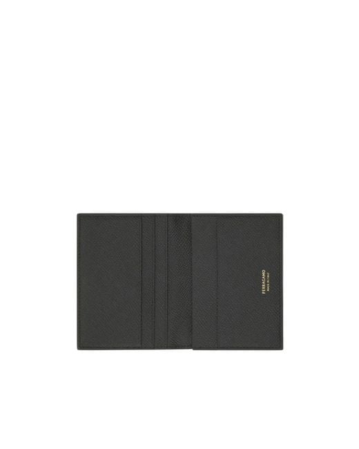 Ferragamo Black Card Case for men