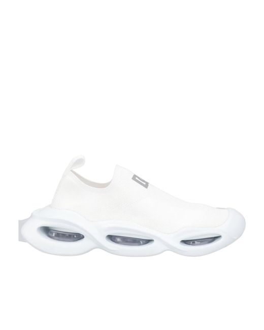 Dolce & Gabbana White Solid Color Sneakers