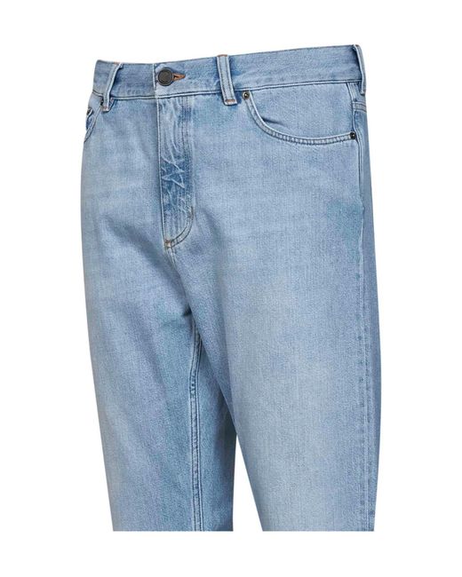 Zegna Blue Slim-Fit Vintage-Wash Jeans for men