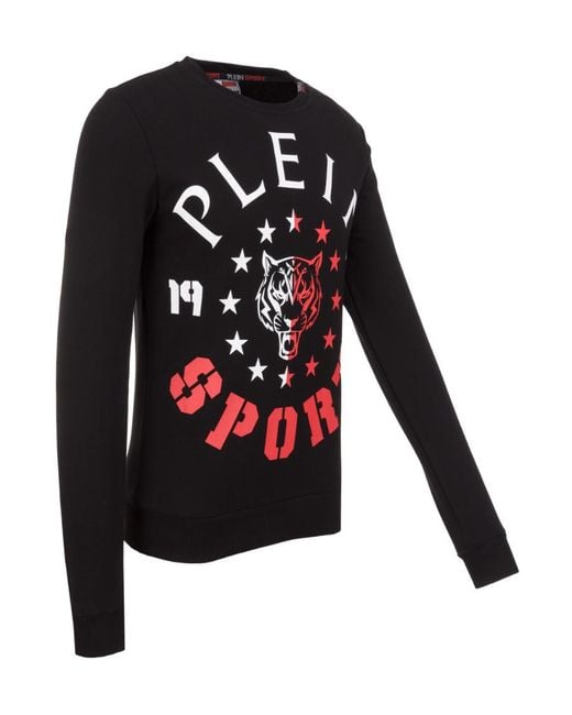 Philipp Plein Black Logo Details Sweater for men