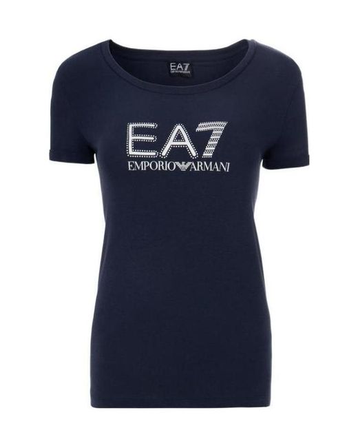 EA7 Blue Logo T-Shirt