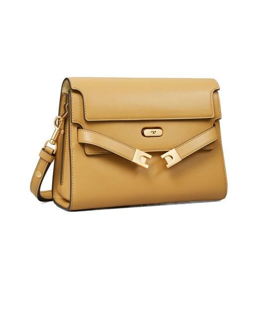 Tory Burch Natural Lee Radziwill Shoulder Bag