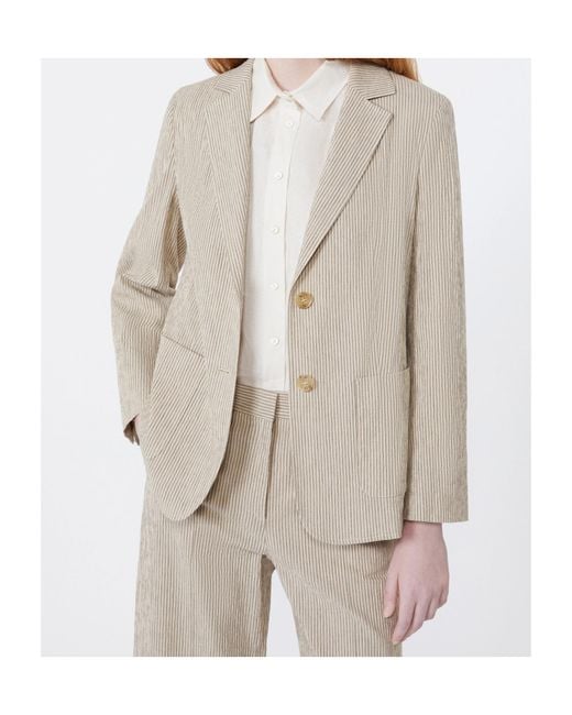 Weekend by Maxmara Natural Wkdaletta Single-Breasted Jacket