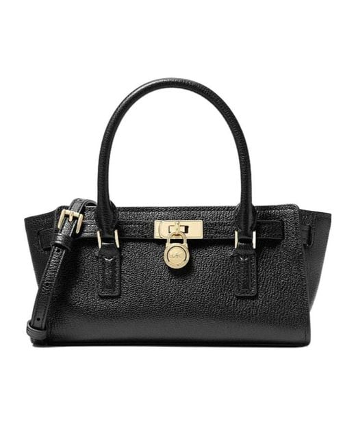 Michael Kors Black Hamilton Moderne Extra-Small Leather Crossbody Bag
