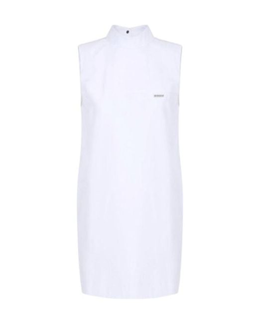 Iceberg White Stand-Collar Dress