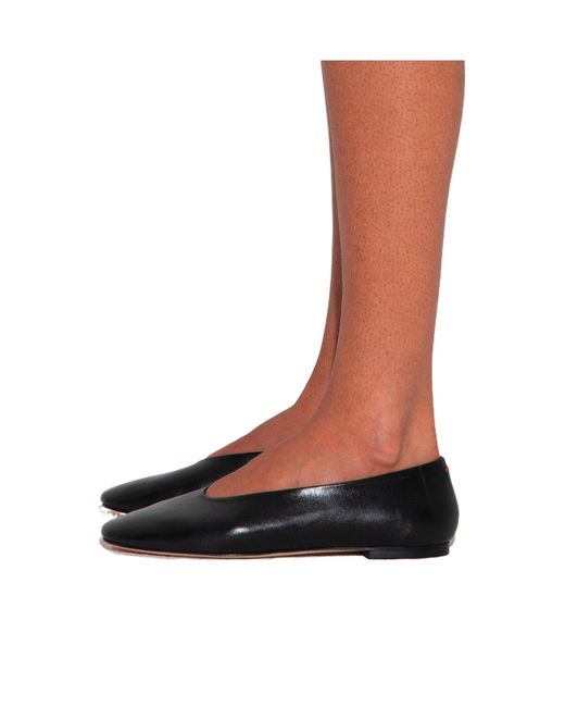 Aeyde Black Pointed Toe Flats