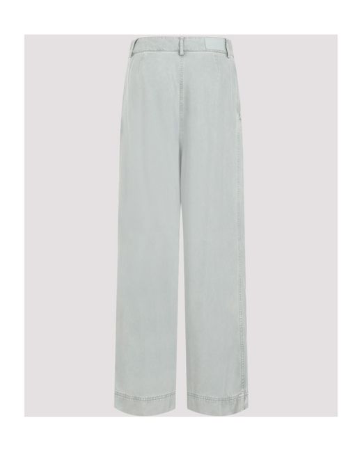 Giorgio Armani Gray Lyocell Palazzo Pants