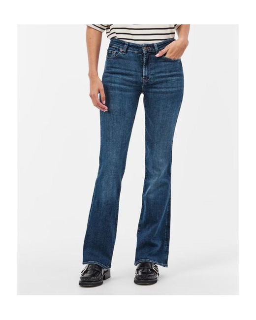 7 For All Mankind Blue Belt Loop Jeans