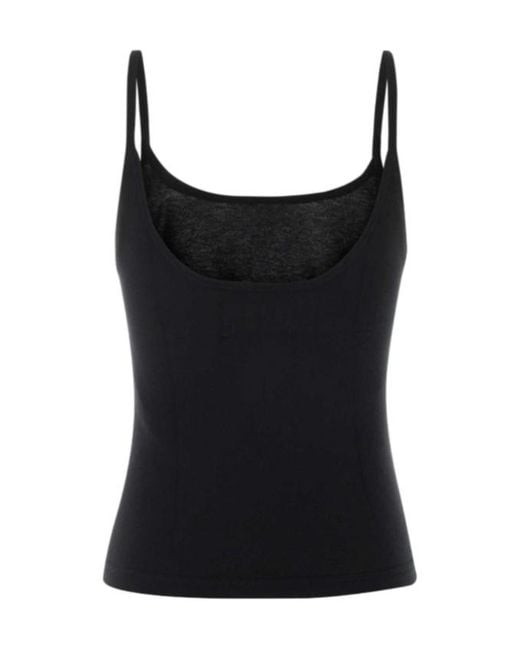 Extreme Cashmere Black Britney Fitted Tank Top