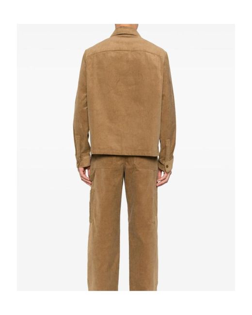 A.P.C. Natural Corduroy Shirt Jacket for men